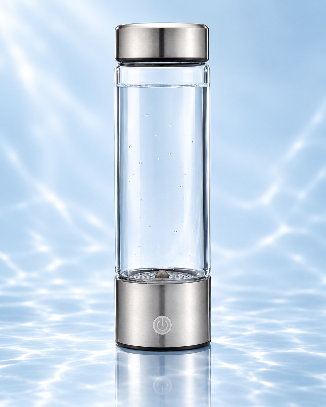 Rila Hydrogen in an ice-blue studio setting